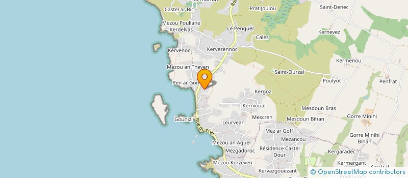 localisation de l'entreprise MONSIEUR EMMANUEL LE BORGNE  PORSPODER