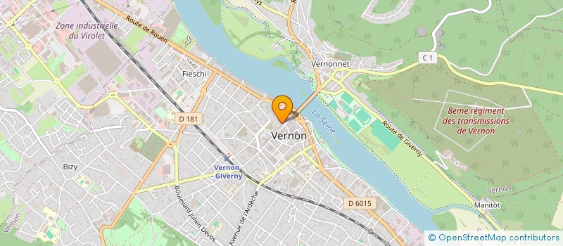 localisation de l'entreprise MONSIEUR EMMANUEL LE MERCIER  VERNON