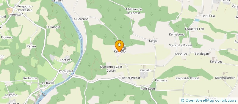 localisation de l'entreprise MONSIEUR EMMANUEL LE METAYER  LANGUIDIC