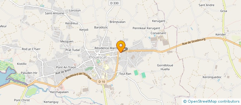 localisation de l'entreprise MONSIEUR EMMANUEL LE ROUX  PLOUESCAT