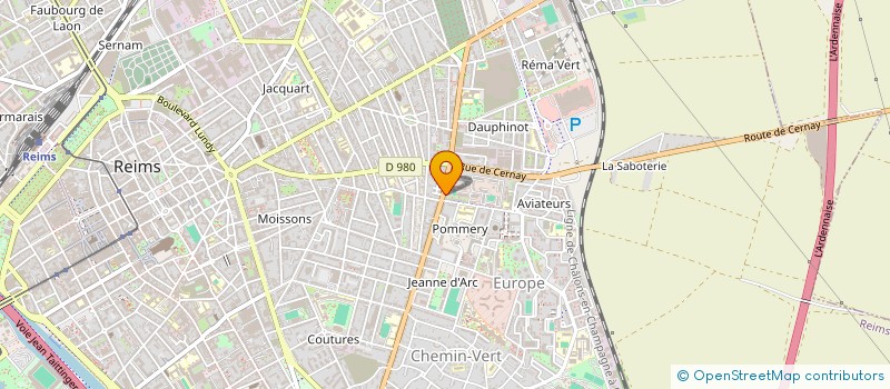 localisation de l'entreprise MONSIEUR EMMANUEL LECLERC  REIMS