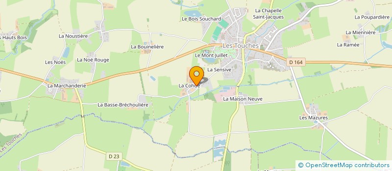 localisation de l'entreprise MONSIEUR EMMANUEL LECOMTE à LES TOUCHES
