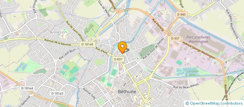 localisation de l'entreprise MONSIEUR EMMANUEL LEDUC  BETHUNE