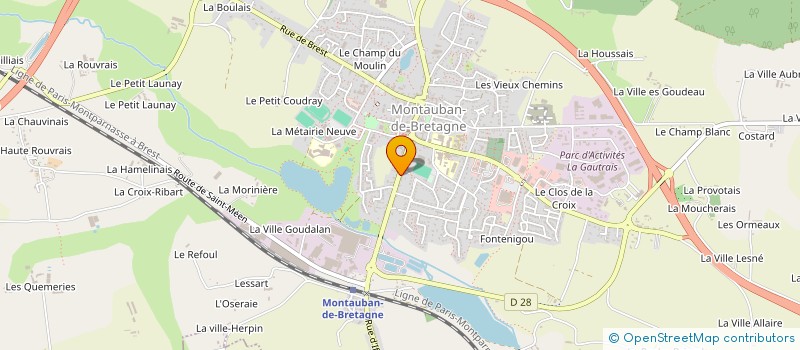 localisation de l'entreprise MONSIEUR EMMANUEL LEFAUCONNIER  MONTAUBAN-DE-BRETAGNE