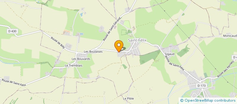 localisation de l'entreprise MONSIEUR EMMANUEL LEFEVRE  SAINT-FELIX