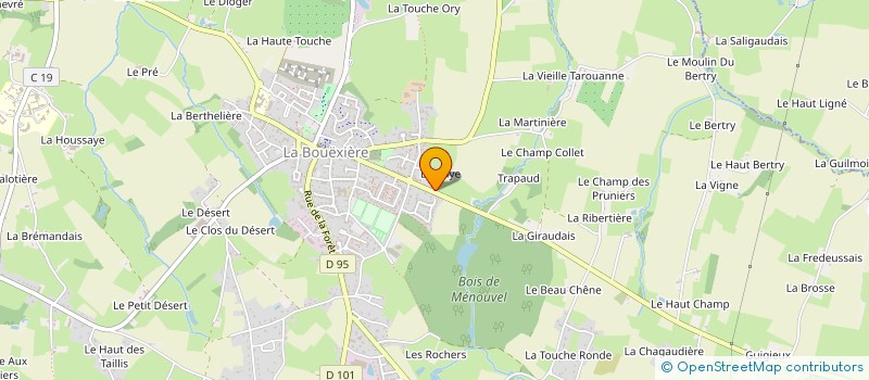 localisation de l'entreprise MONSIEUR EMMANUEL LEFOUL  LA BOUEXIERE