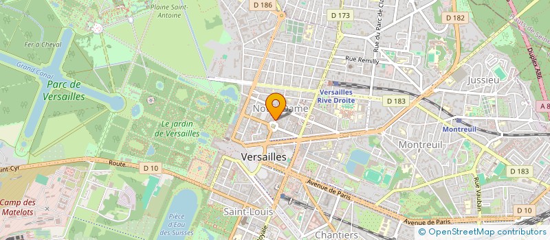 localisation de l'entreprise MONSIEUR EMMANUEL LEGRET  VERSAILLES