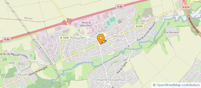 localisation de l'entreprise MONSIEUR EMMANUEL LEPRESLE  VERSON