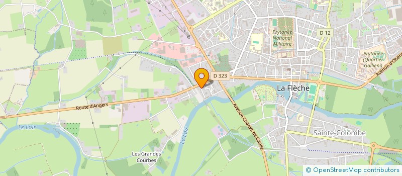 localisation de l'entreprise MONSIEUR EMMANUEL LEROY à LA FLECHE