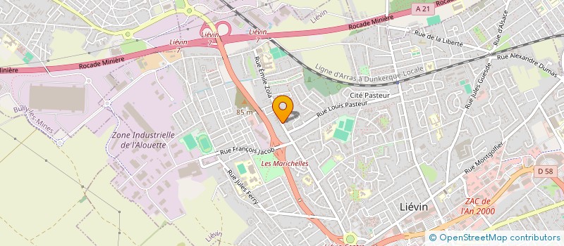 localisation de l'entreprise MONSIEUR EMMANUEL LEVRAY  LIEVIN