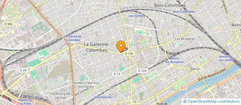 localisation de l'entreprise MONSIEUR EMMANUEL LINARES à LA GARENNE-COLOMBES