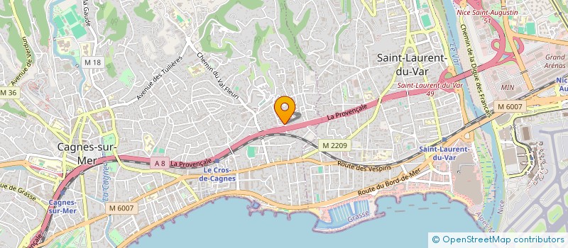 localisation de l'entreprise MONSIEUR EMMANUEL LOBIDEL à CAGNES-SUR-MER