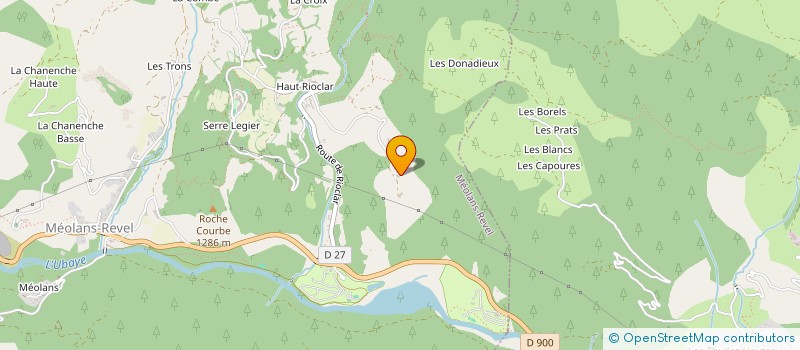 localisation de l'entreprise MONSIEUR EMMANUEL LOC'H  MEOLANS-REVEL