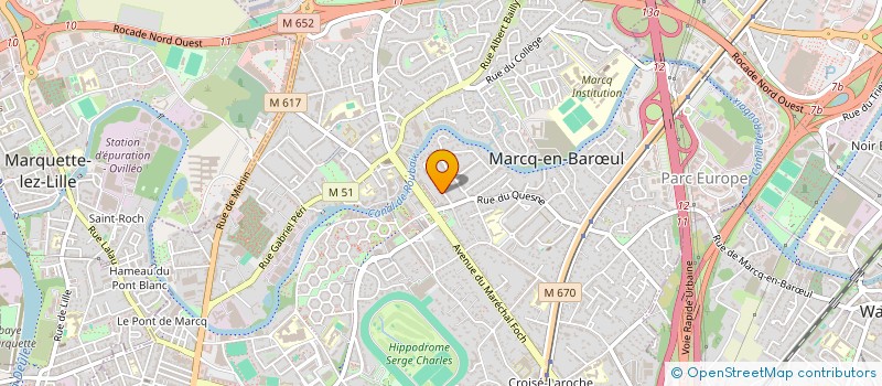 localisation de l'entreprise MONSIEUR EMMANUEL LUCHET  MARCQ-EN-BARUL