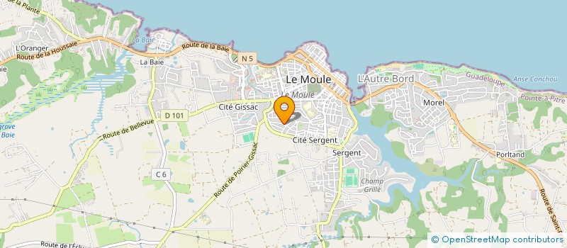 localisation de l'entreprise MONSIEUR EMMANUEL MACHECLER à LE MOULE