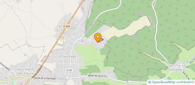 localisation de l'entreprise MONSIEUR EMMANUEL MAGNIEZ  LA SAUSSAYE