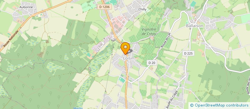 localisation de l'entreprise MONSIEUR EMMANUEL MAGNIN  LOISIN