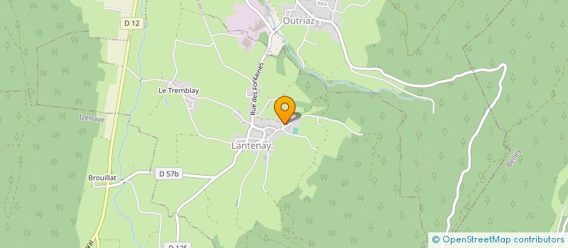 localisation de l'entreprise MONSIEUR EMMANUEL MAINAUD  LANTENAY