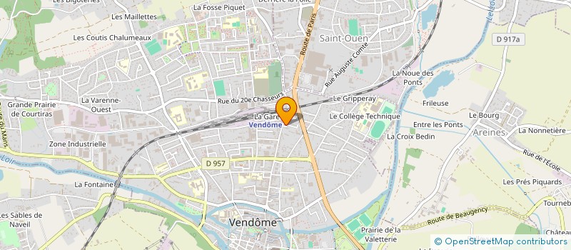 localisation de l'entreprise MONSIEUR EMMANUEL MANGEAT  VENDOME