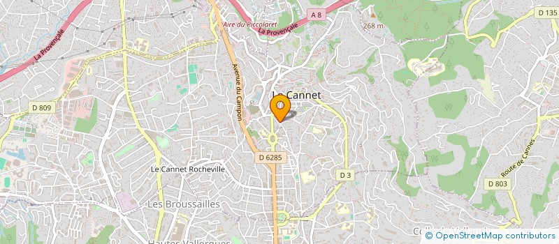localisation de l'entreprise MONSIEUR EMMANUEL MANJARD à LE CANNET