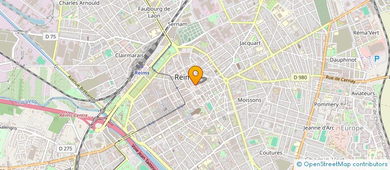 localisation de l'entreprise MONSIEUR EMMANUEL MARIE ECHIVARD  REIMS