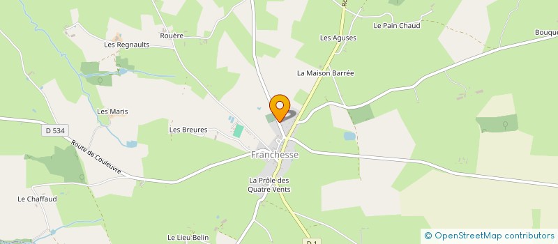 localisation de l'entreprise MONSIEUR EMMANUEL MARIN  FRANCHESSE