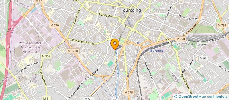 localisation de l'entreprise MONSIEUR EMMANUEL MARTIN  TOURCOING