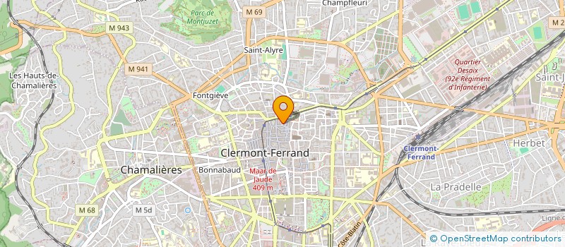 localisation de l'entreprise MONSIEUR EMMANUEL MARTIN  CLERMONT-FERRAND