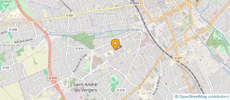 localisation de l'entreprise MONSIEUR EMMANUEL MARTIN ADJI  SAINT-ANDRE-LES-VERGERS