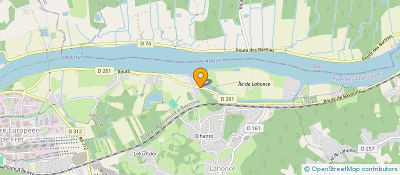 localisation de l'entreprise MONSIEUR EMMANUEL MARTINEZ  LAHONCE