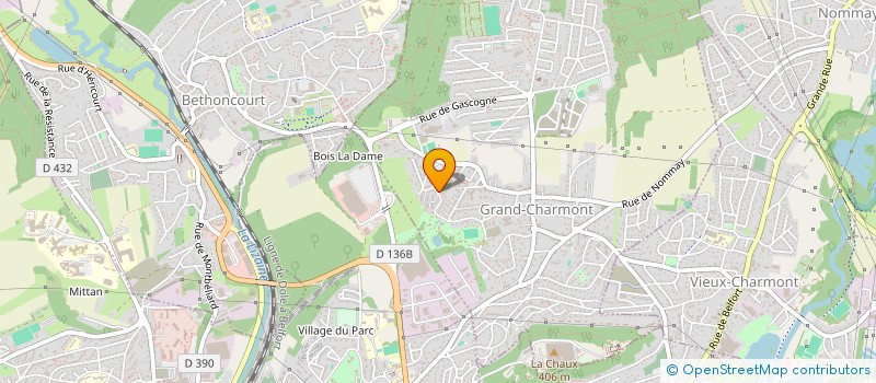 localisation de l'entreprise MONSIEUR EMMANUEL MAUGUE  GRAND-CHARMONT