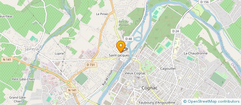 localisation de l'entreprise MONSIEUR EMMANUEL MAYOUX à COGNAC