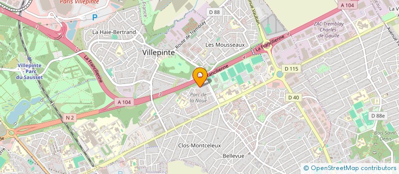 localisation de l'entreprise MONSIEUR EMMANUEL MEDELUS à VILLEPINTE