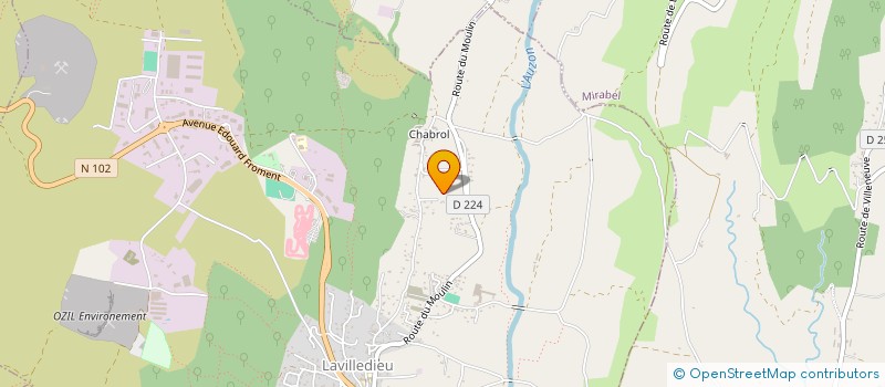 localisation de l'entreprise MONSIEUR EMMANUEL MEJEAN  LAVILLEDIEU