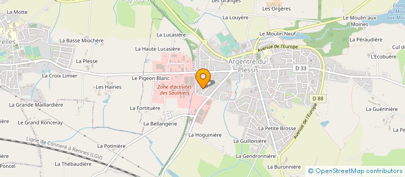 localisation de l'entreprise MONSIEUR EMMANUEL MELIN  ARGENTRE-DU-PLESSIS