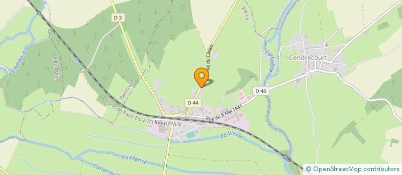 localisation de l'entreprise MONSIEUR EMMANUEL MENNETREY  JUSSEY