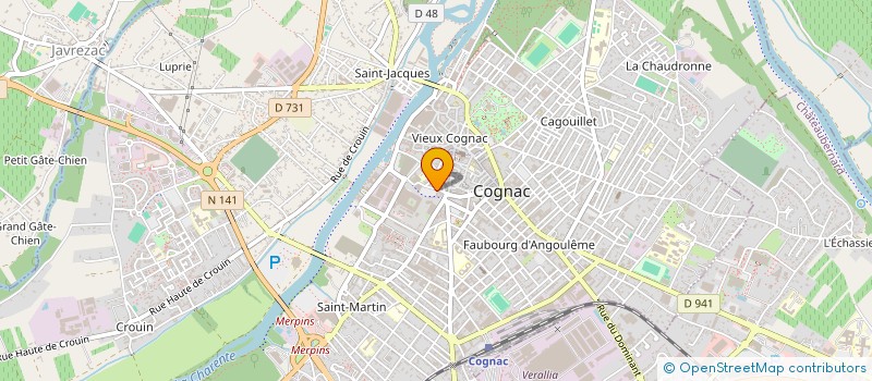localisation de l'entreprise MONSIEUR EMMANUEL MERARD à COGNAC