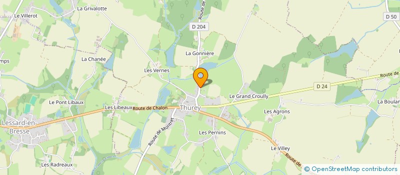 localisation de l'entreprise MONSIEUR EMMANUEL MERLE  THUREY