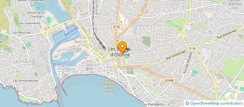 localisation de l'entreprise MONSIEUR EMMANUEL MIGNEN à LES SABLES D'OLONNE