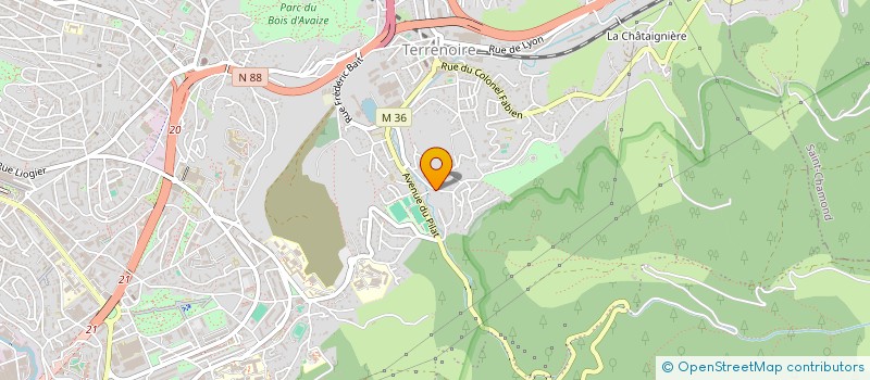 localisation de l'entreprise MONSIEUR EMMANUEL MILAGRO  SAINT-ETIENNE