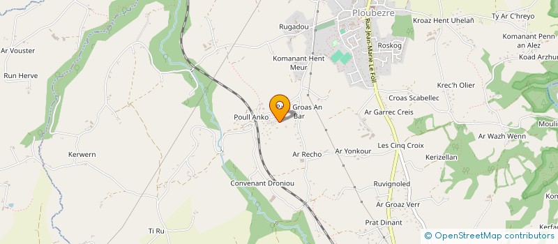 localisation de l'entreprise MONSIEUR EMMANUEL MILON  PLOUBEZRE