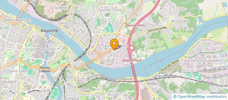 localisation de l'entreprise MONSIEUR EMMANUEL MIRGUET  BAYONNE