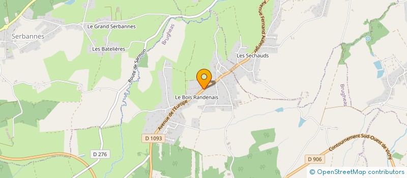 localisation de l'entreprise MONSIEUR EMMANUEL MOITRIER  BRUGHEAS