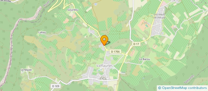 localisation de l'entreprise MONSIEUR EMMANUEL MOLINA  VALFLAUNES