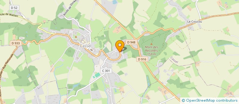 localisation de l'entreprise MONSIEUR EMMANUEL MONTOIS  CASSEL