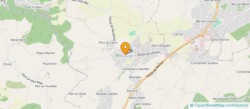 localisation de l'entreprise MONSIEUR EMMANUEL MORVAN à LOUANNEC
