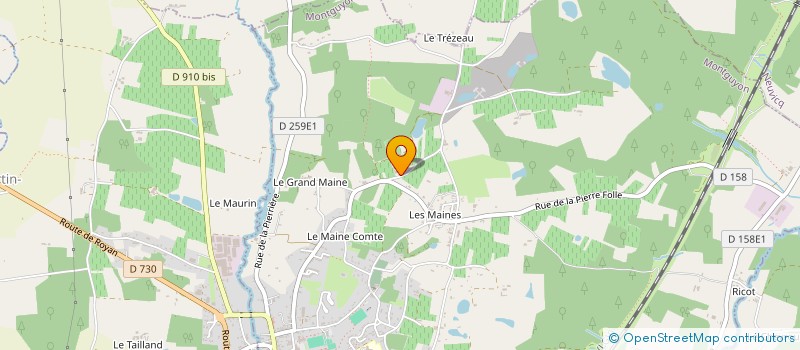 localisation de l'entreprise MONSIEUR EMMANUEL MOUCHEBOEUF  MONTGUYON