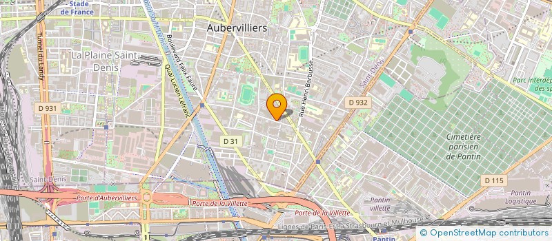 localisation de l'entreprise MONSIEUR EMMANUEL MOZE DIKIEFO  AUBERVILLIERS