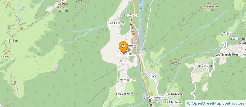 localisation de l'entreprise MONSIEUR EMMANUEL MUFFAT à BAUME (LA)