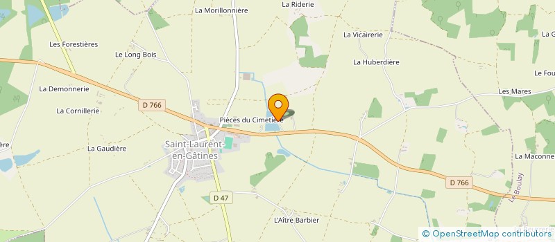 localisation de l'entreprise MONSIEUR EMMANUEL NAUDIN  SAINT-LAURENT-EN-GATINES